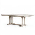 Tavolo da pranzo PAVRIXO in legno beige, misura 200x100x76 cm, stile classico, con superficie liscia e robusta.